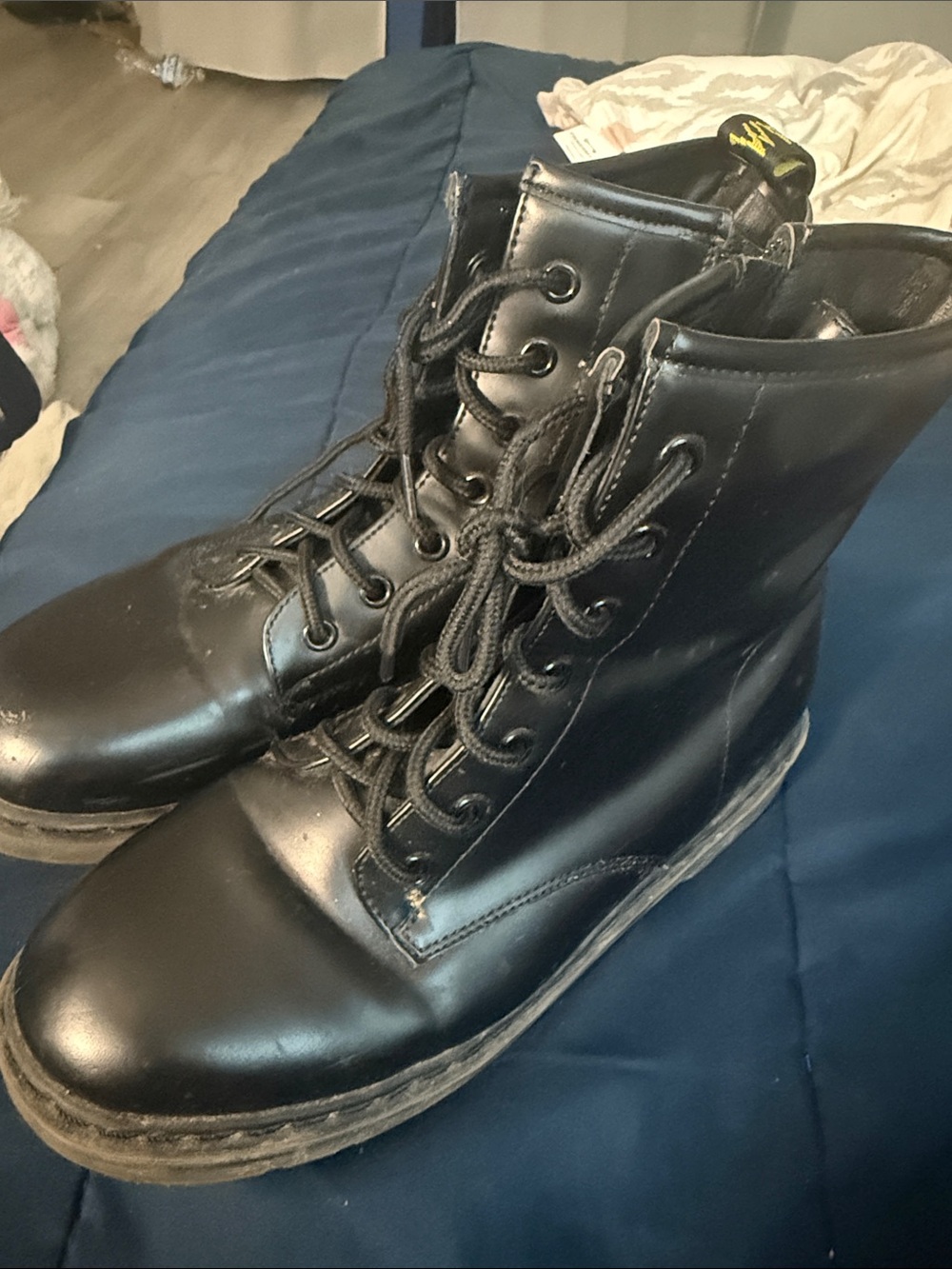 Dream Pairs Black Lace-Up Ankle Boots
